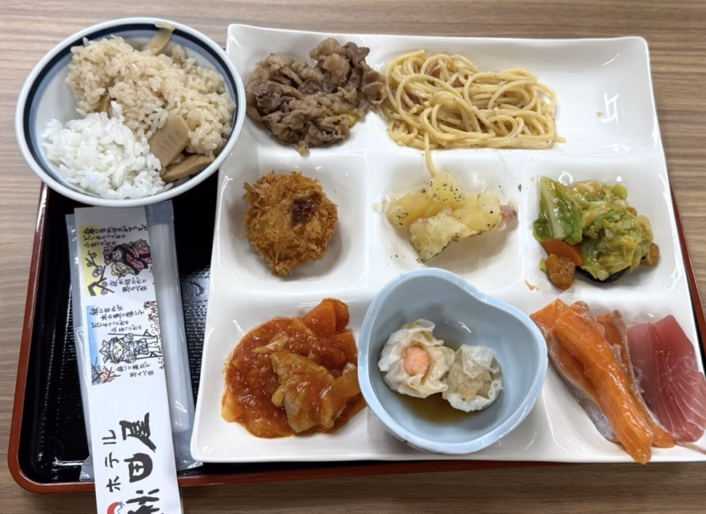 淺蟲溫泉 秋田屋飯店 的晚餐