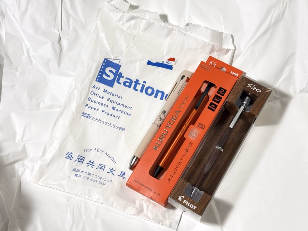 在大通商店街買的文具