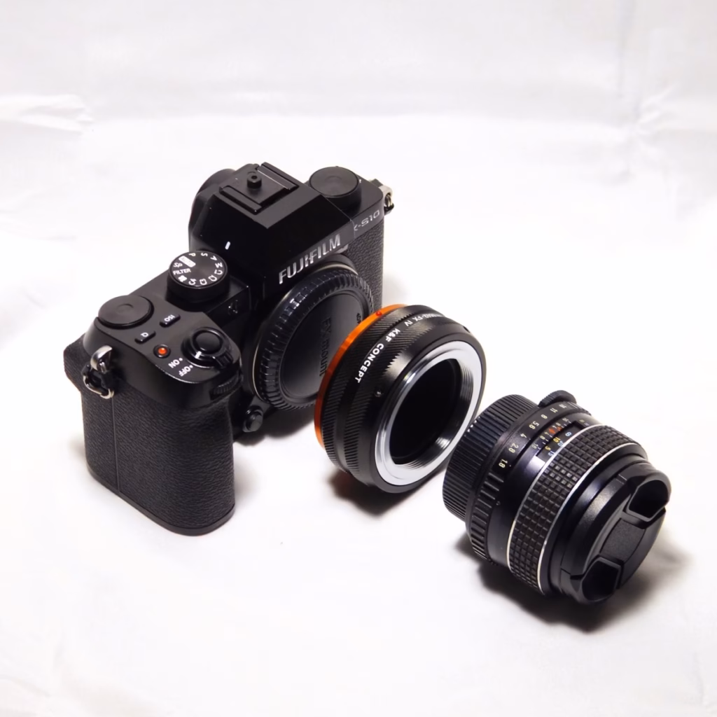 Asahi SMC TAKUMAR 55mm F1.8 使用轉接環接上Fujifilm X-S10 -1