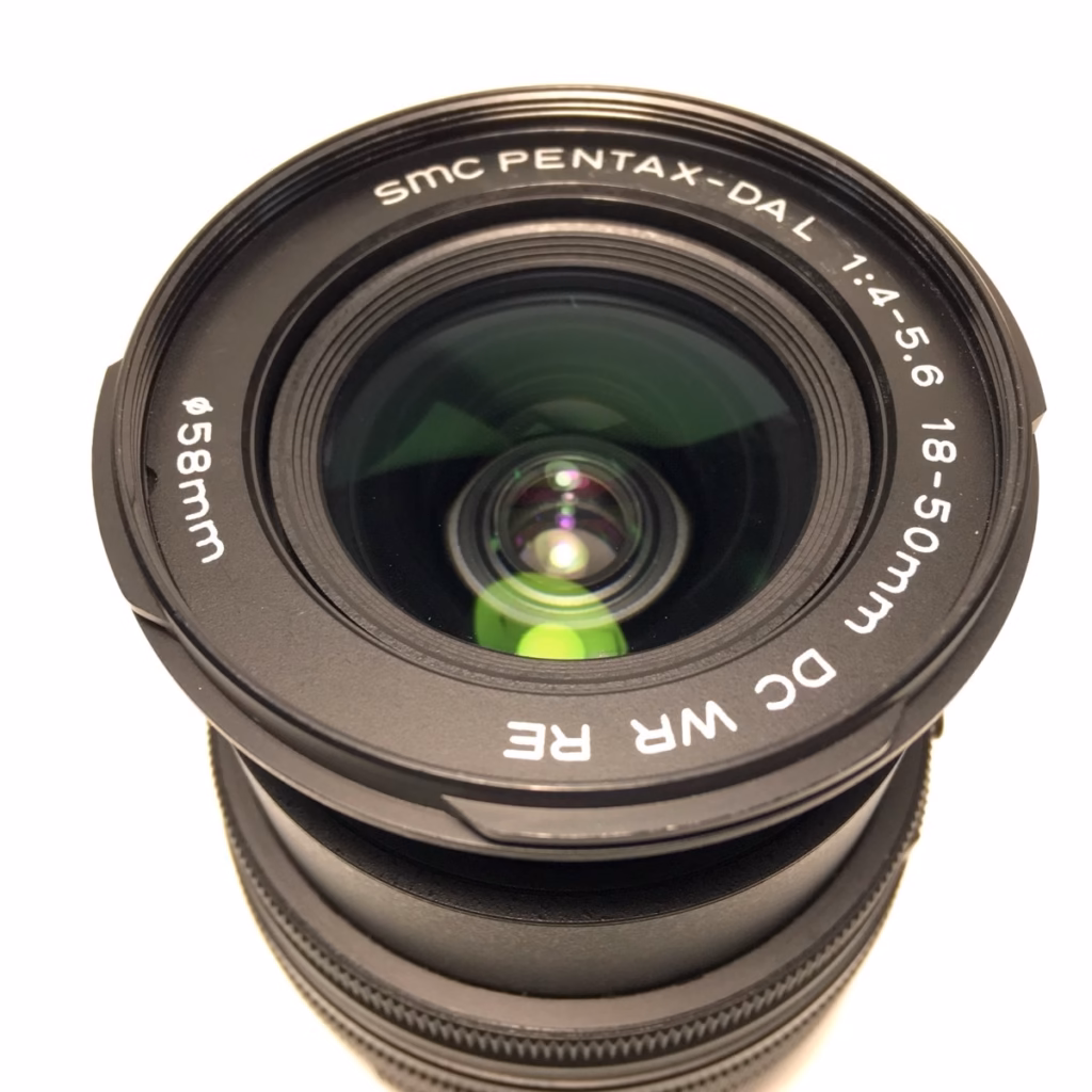SMC PENTAX-DAL 18-50mm F4-5.6 DC WR RE 前玉
