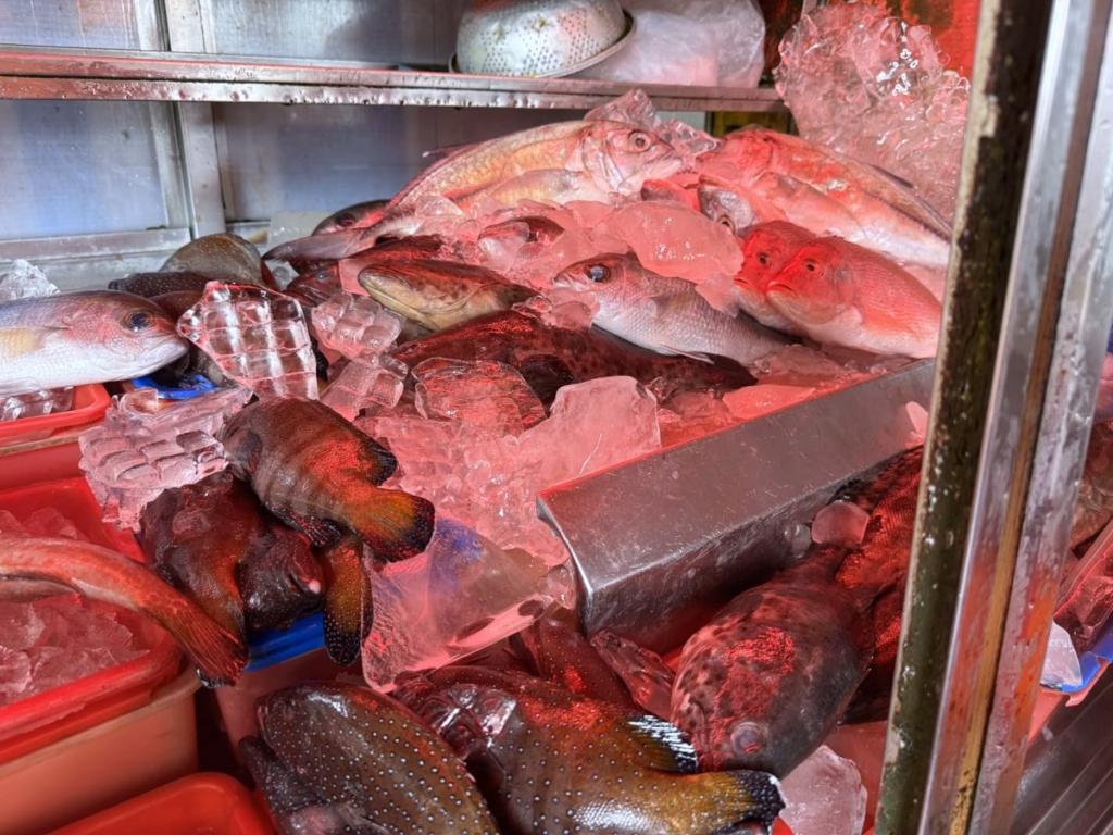 基隆外木山 海神熱炒 現點魚類